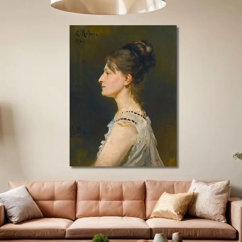 Porträt Einer Dame Angeblich Maria Grigorievna Ge Ilya Efimovich Repin