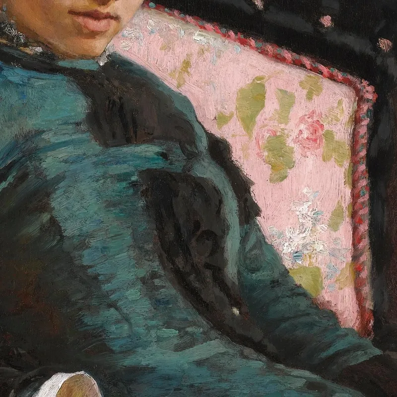 Porträt Der Frau Des Künstlers Vera Repin Ilya Efimovich Repin