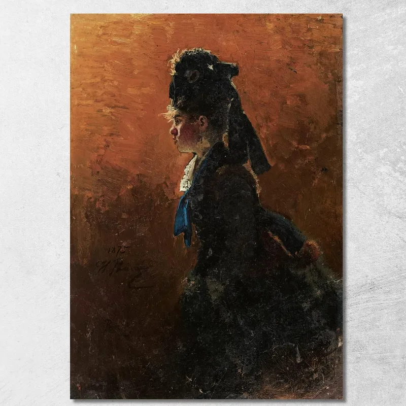 Studie Für Ein Pariser Café Ilya Efimovich Repin drucken auf leinwand