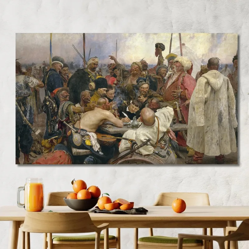 Die Antwort Der Saporoger Kosaken An Sultan Mehmet Iv. Ilya Efimovich Repin