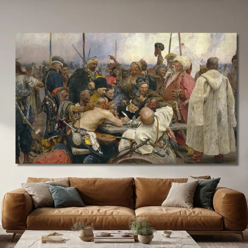 Die Antwort Der Saporoger Kosaken An Sultan Mehmet Iv. Ilya Efimovich Repin