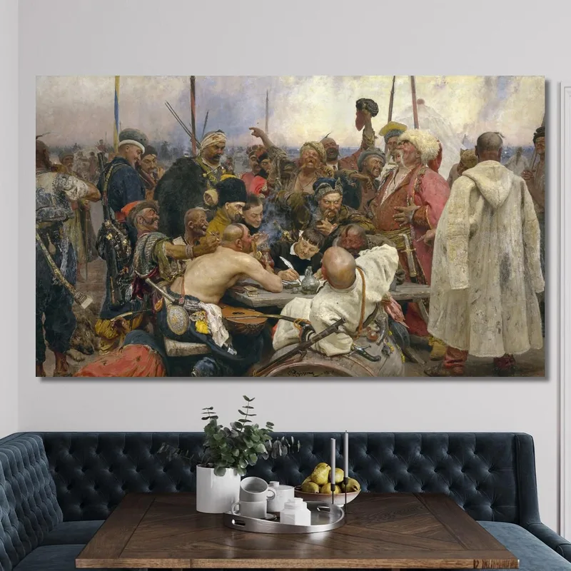 Die Antwort Der Saporoger Kosaken An Sultan Mehmet Iv. Ilya Efimovich Repin