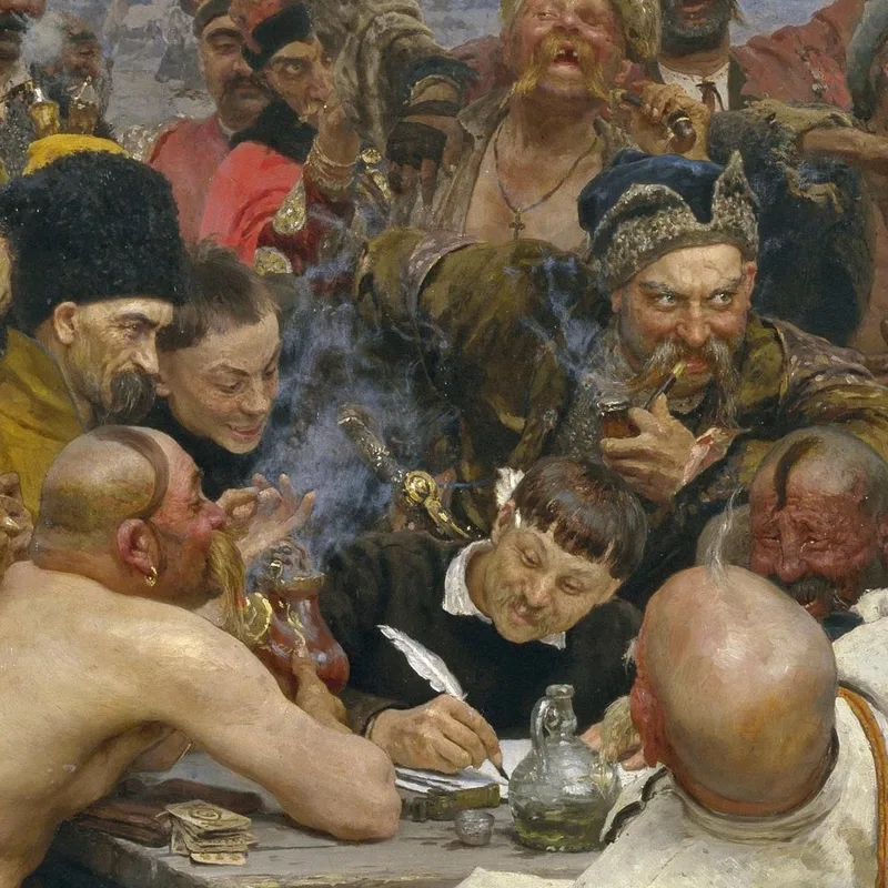Die Antwort Der Saporoger Kosaken An Sultan Mehmet Iv. Ilya Efimovich Repin