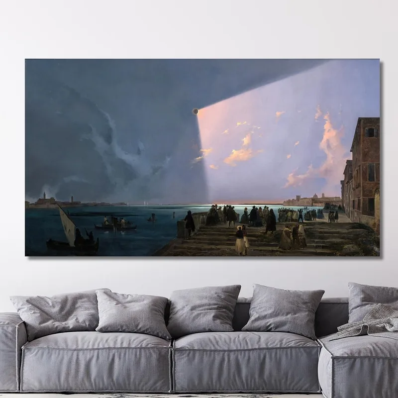 L'Éclipse Solaire À Venise Le 6 Juillet 1842 Ippolito Caffi