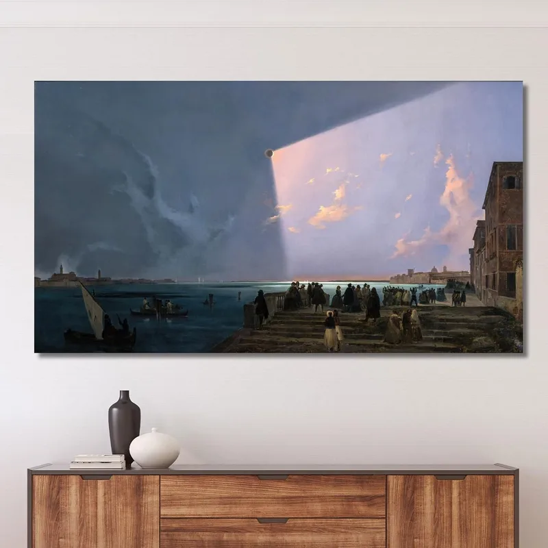 L'Éclipse Solaire À Venise Le 6 Juillet 1842 Ippolito Caffi
