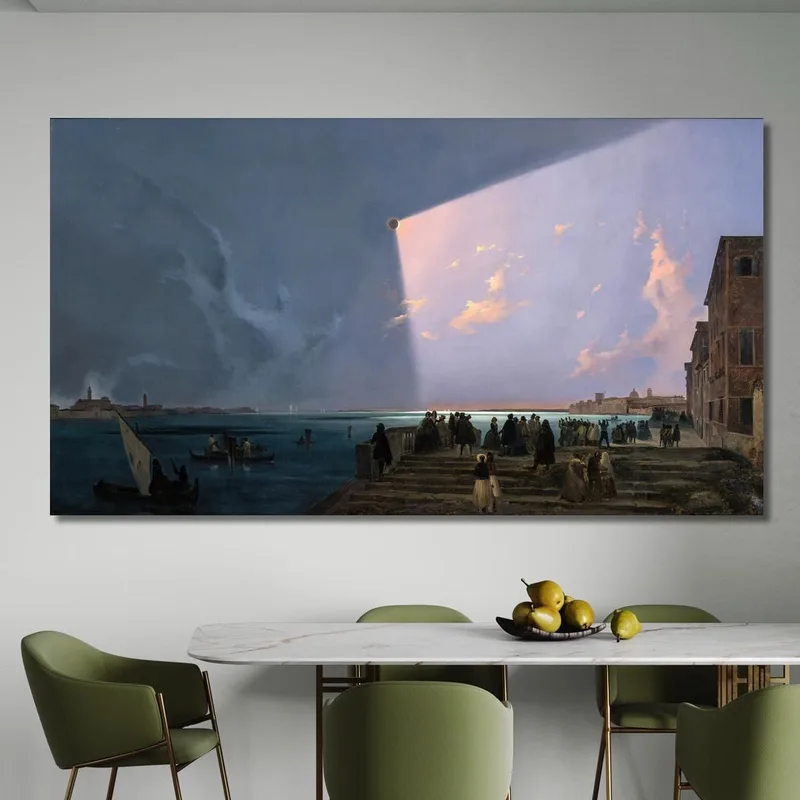 L'Éclipse Solaire À Venise Le 6 Juillet 1842 Ippolito Caffi