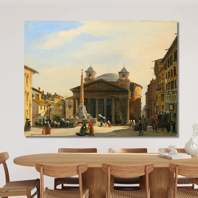 The Pantheon Rome Ippolito Caffi