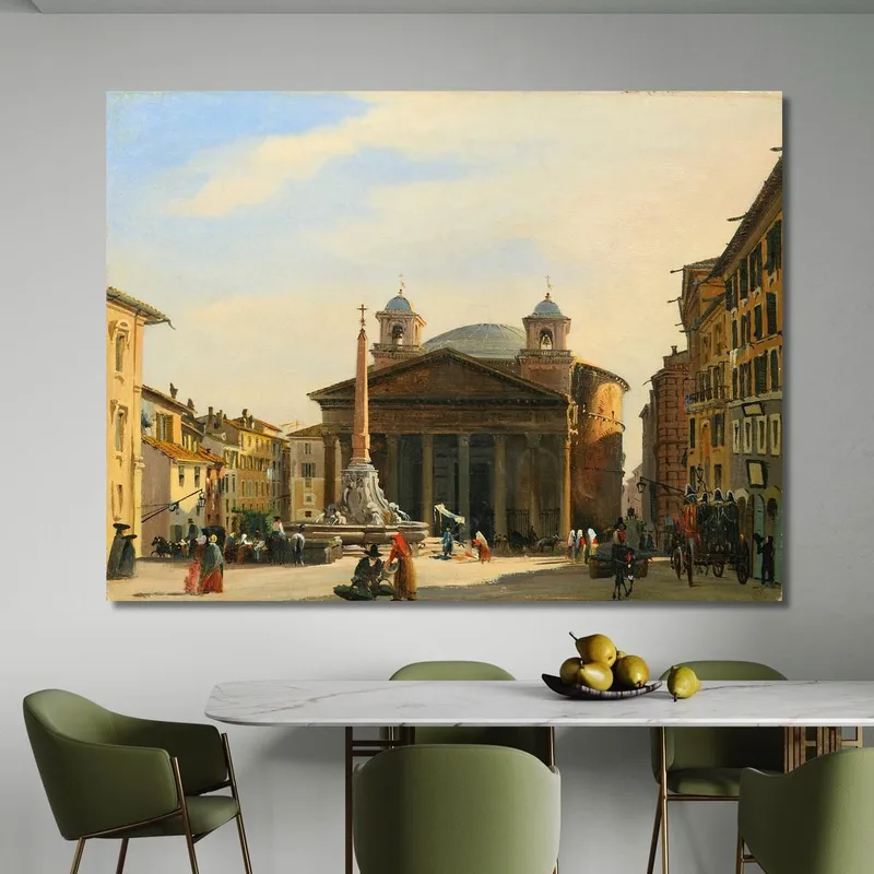 The Pantheon Rome Ippolito Caffi