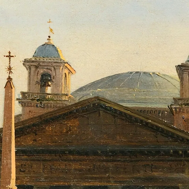 The Pantheon Rome Ippolito Caffi