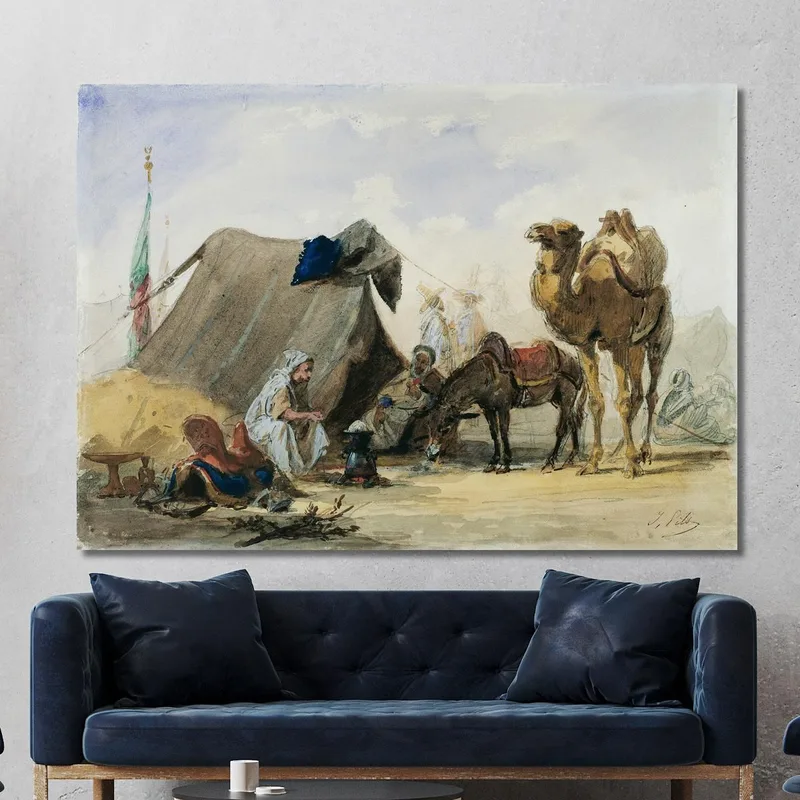 Un Campement Arabe Isidore Pils