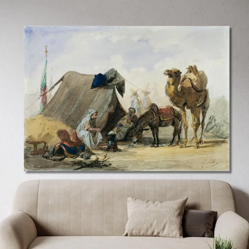 Un Campement Arabe Isidore Pils