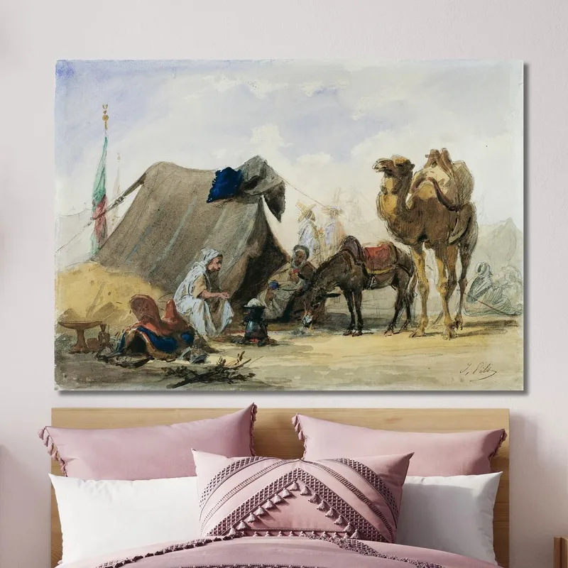 Un Campement Arabe Isidore Pils
