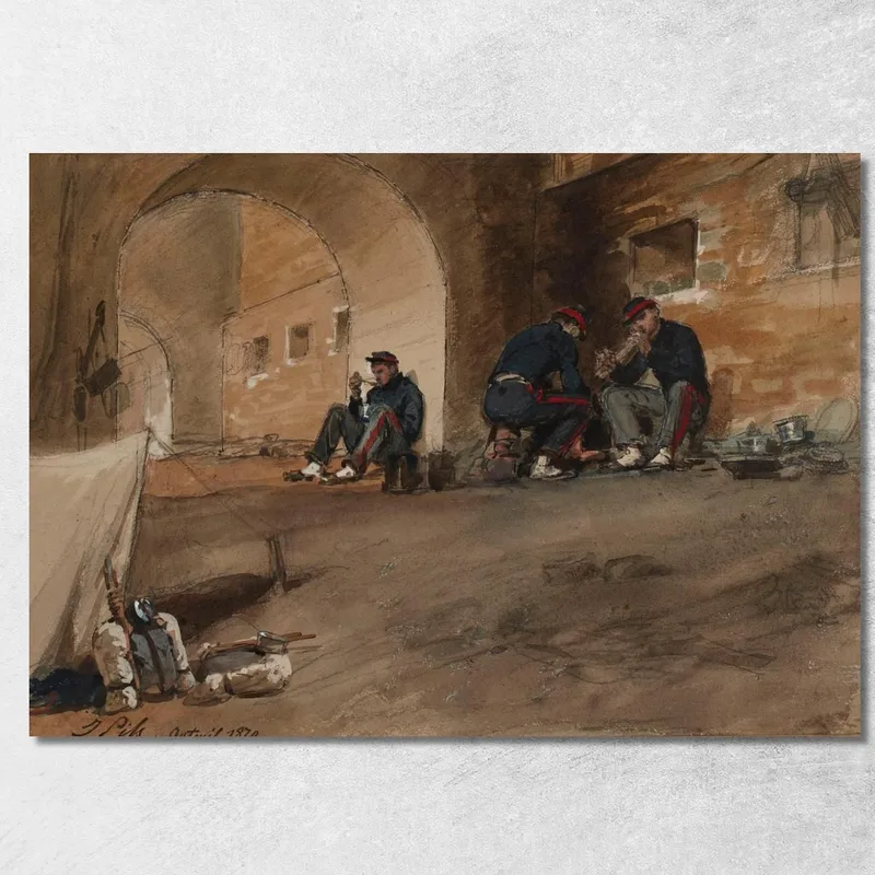 Auteuil 1870 Isidore Pils cuadro en lienzo