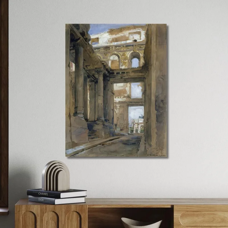 Ruins Of The Tuileries Palace Isidore Pils