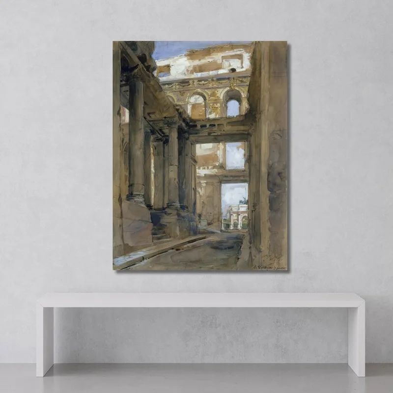 Ruins Of The Tuileries Palace Isidore Pils