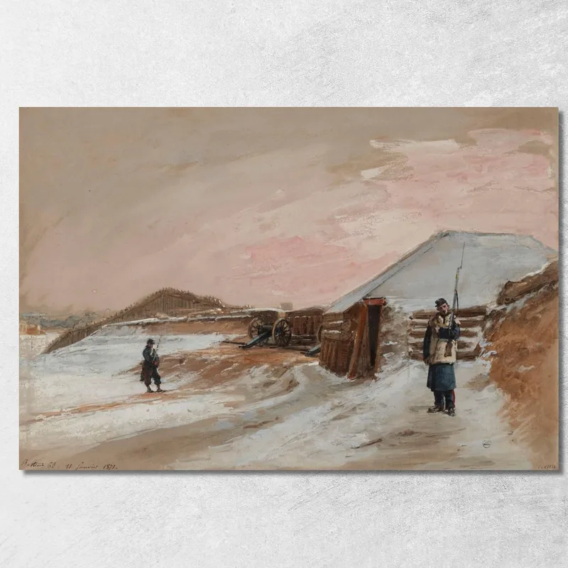 Sitio De París, Bastión 63, 11 De Enero De 1871 Isidore Pils cuadro en lienzo