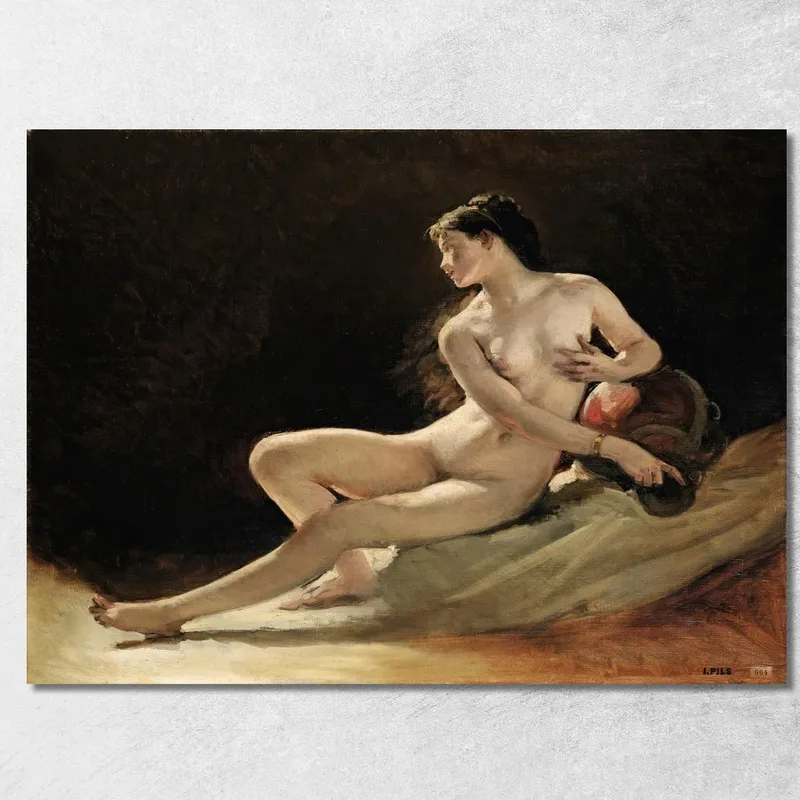 Studio Per La Figura Della Senna Per L'Opera Garnier, Parigi Isidore Pils quadro stampa su tela