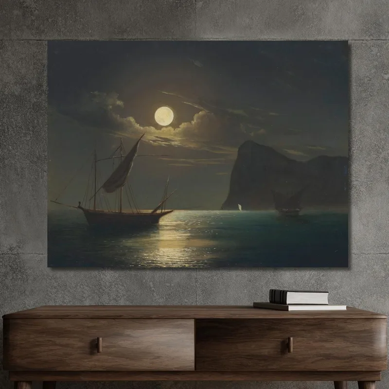 Clair De Lune Ivan Konstantinovich Aivazovsky