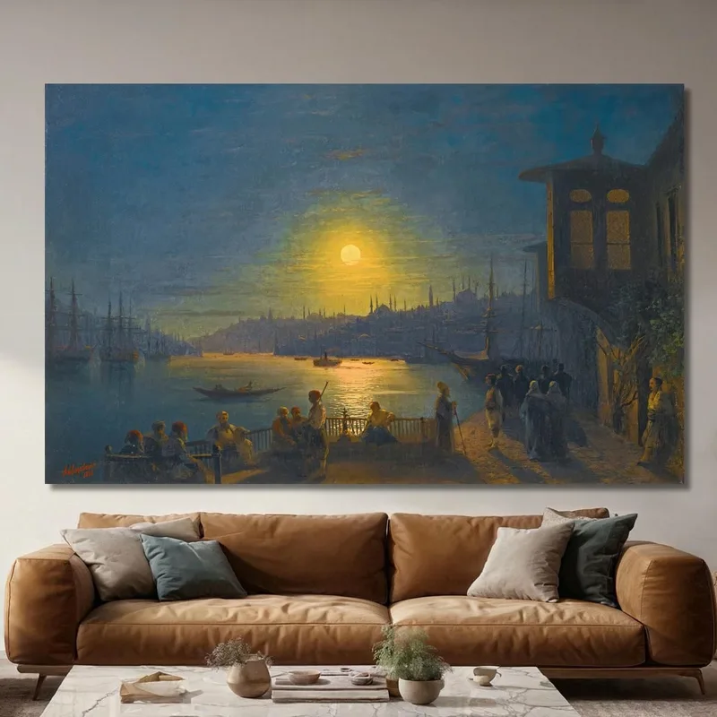 Salida De La Luna Sobre El Cuerno De Oro Ivan Konstantinovich Aivazovsky