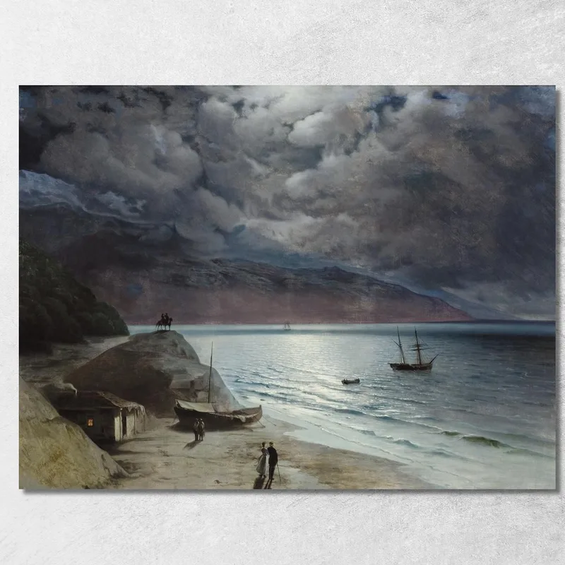 Noche En Gurzuf Ivan Konstantinovich Aivazovsky cuadro en lienzo