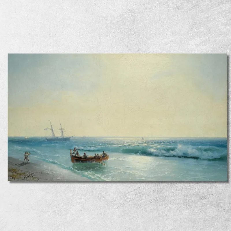Marineros Desembarcando Ivan Konstantinovich Aivazovsky cuadro en lienzo