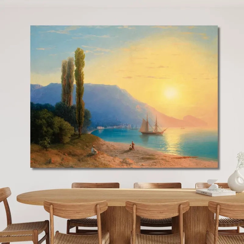 Coucher De Soleil Sur Yalta Ivan Konstantinovich Aivazovsky