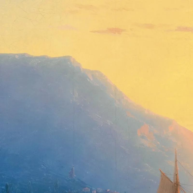 Coucher De Soleil Sur Yalta Ivan Konstantinovich Aivazovsky