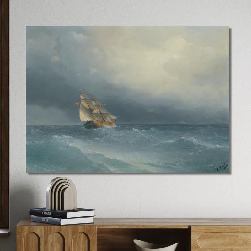 Das Abziehende Unwetter Ivan Konstantinovich Aivazovsky