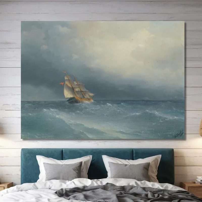 Das Abziehende Unwetter Ivan Konstantinovich Aivazovsky