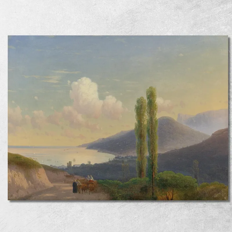 La Strada Per Gurzuf, Crimea Ivan Konstantinovich Aivazovsky quadro stampa su tela