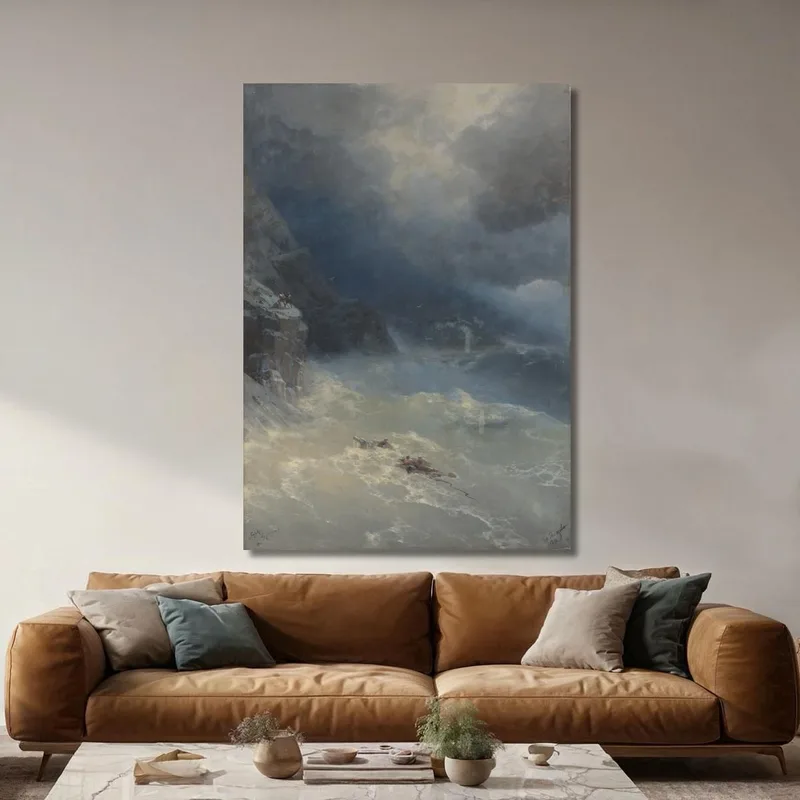 Der Sturm Am Kap Aya Ivan Konstantinovich Aivazovsky