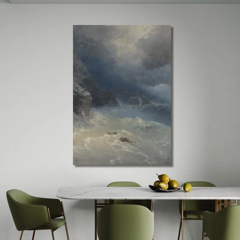 Der Sturm Am Kap Aya Ivan Konstantinovich Aivazovsky