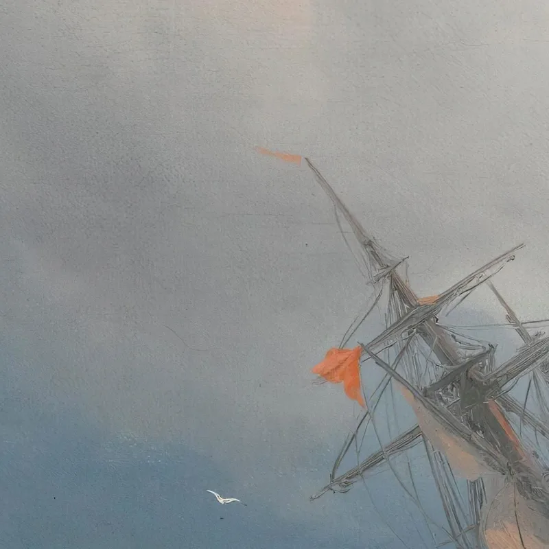 Due Navi In Mare Ivan Konstantinovich Aivazovsky