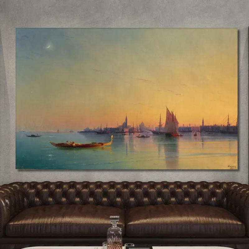 Venice At Sunset Ivan Konstantinovich Aivazovsky