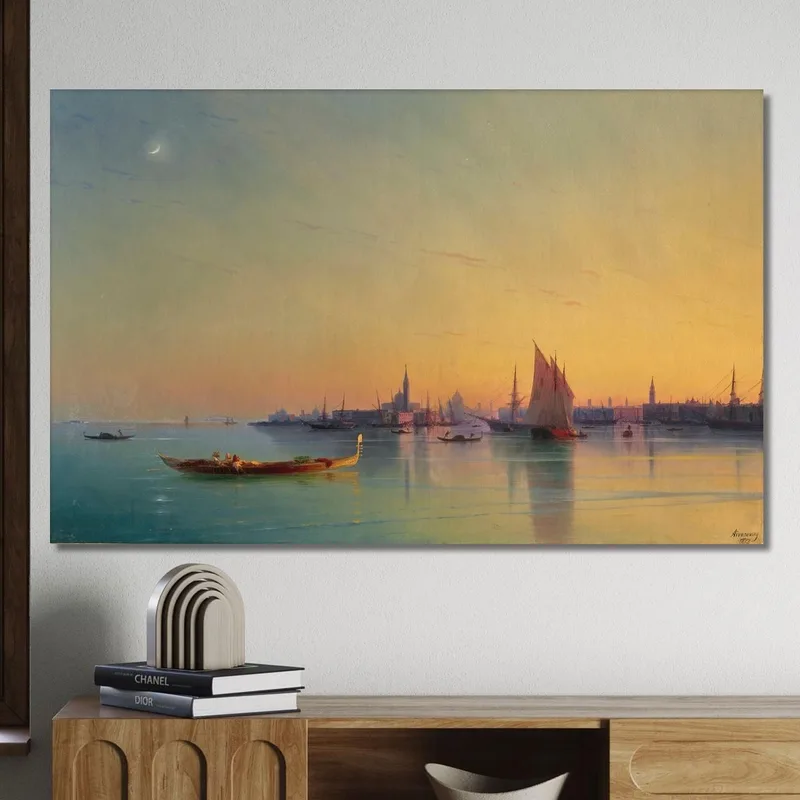 Venice At Sunset Ivan Konstantinovich Aivazovsky