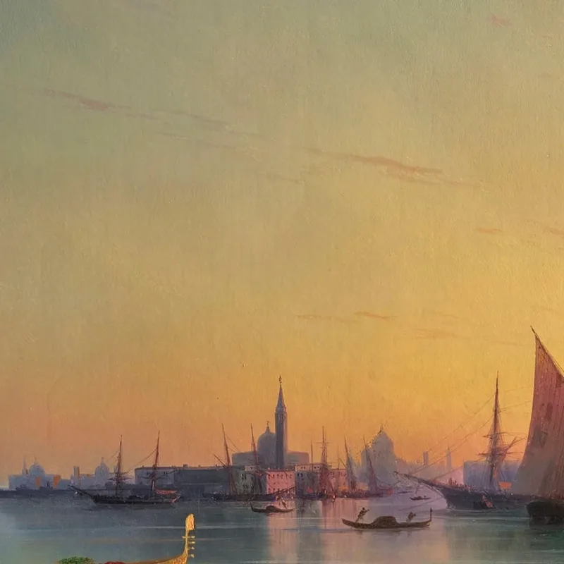 Venice At Sunset Ivan Konstantinovich Aivazovsky