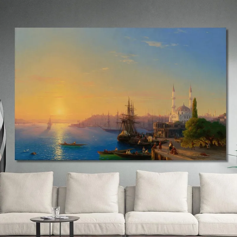 View Of Constantinople And The Bosphorus Ivan Konstantinovich Aivazovsky