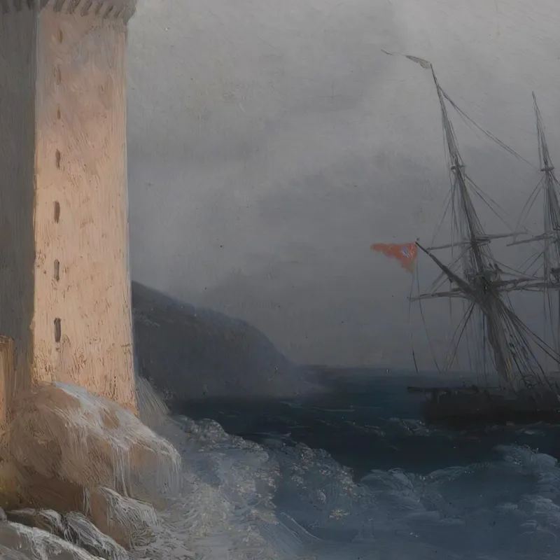 Vue De La Côte Amalfitaine Ivan Konstantinovich Aivazovsky