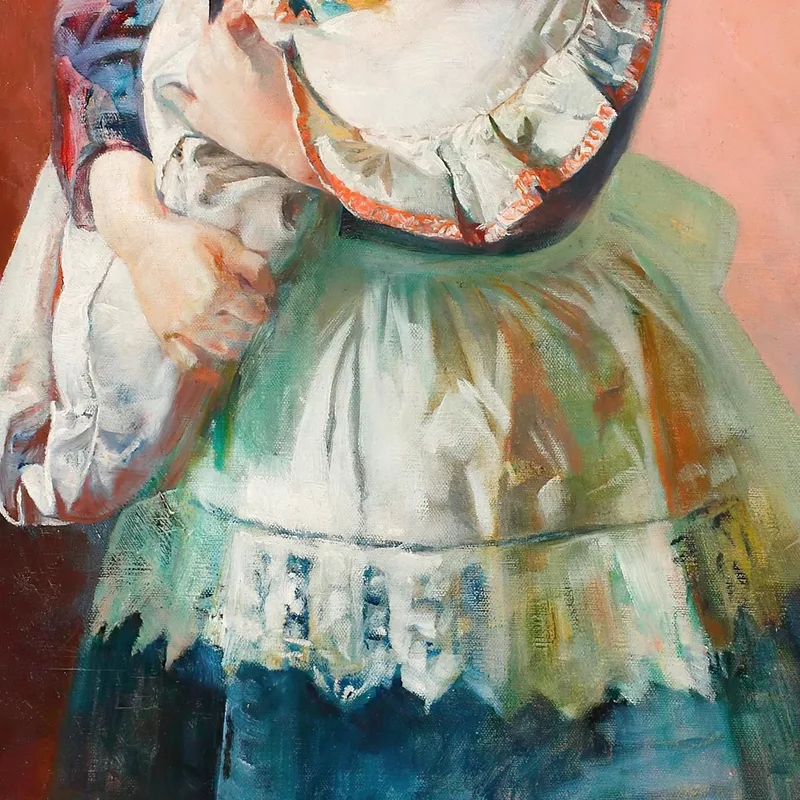 Portrait De La Fille De L'Artiste Julia Avec Une Poupée Jacek Malczewski