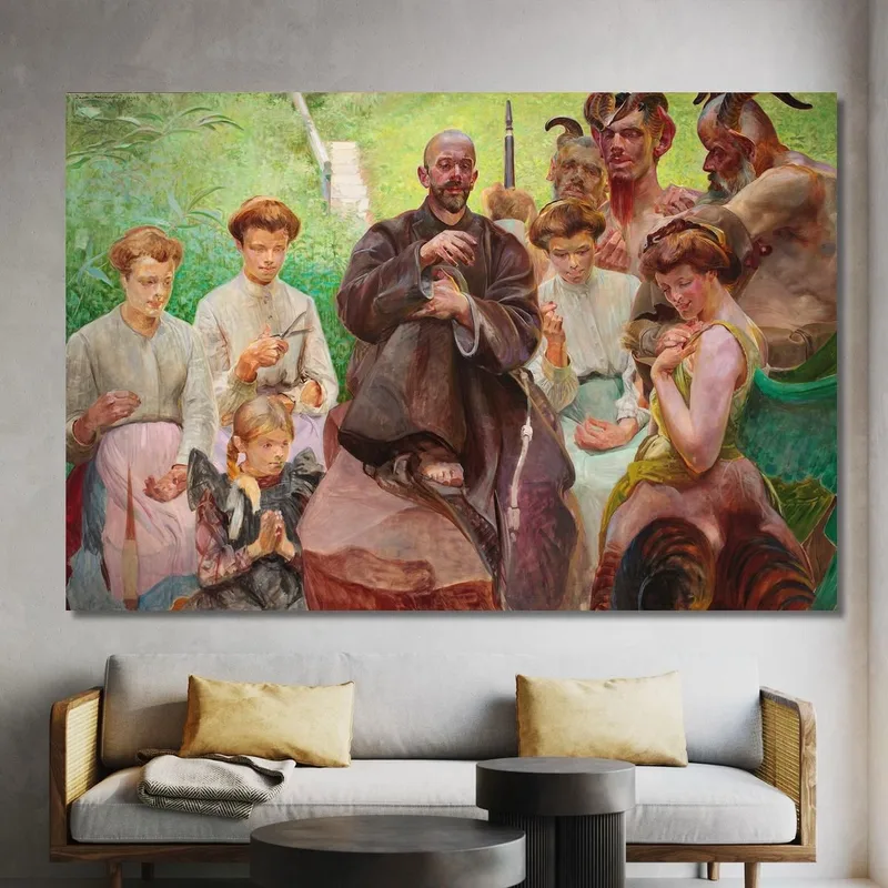San Francesco Jacek Malczewski quadro stampa su tela
