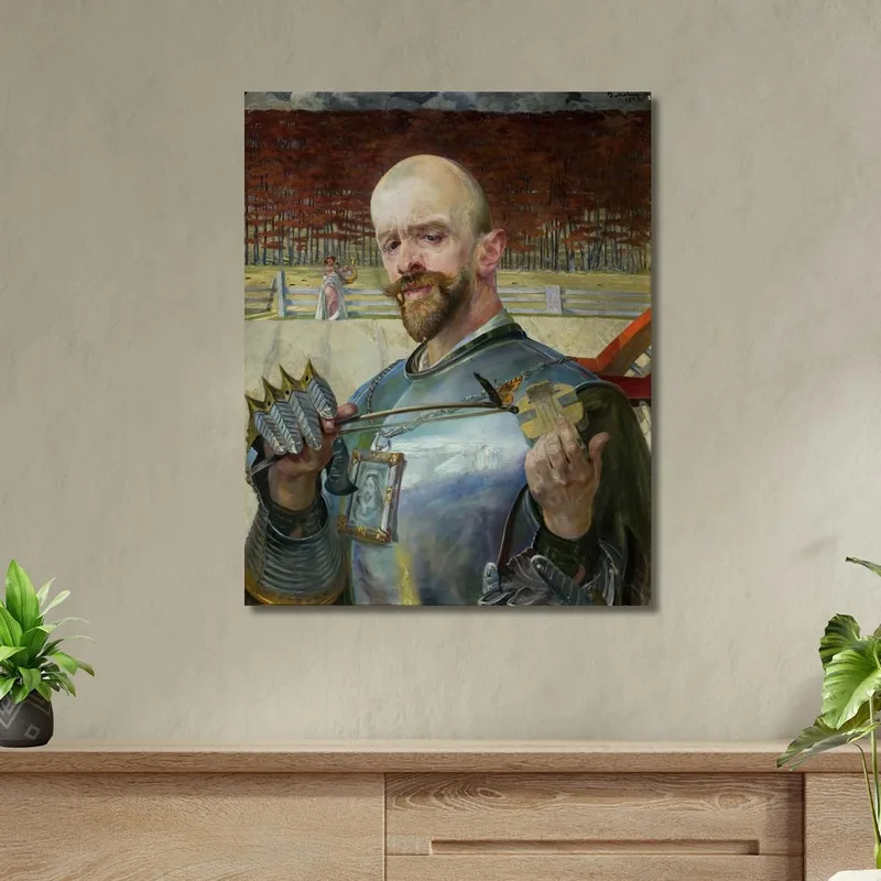 Autorretrato Con Armadura Y Violines. Jacek Malczewski