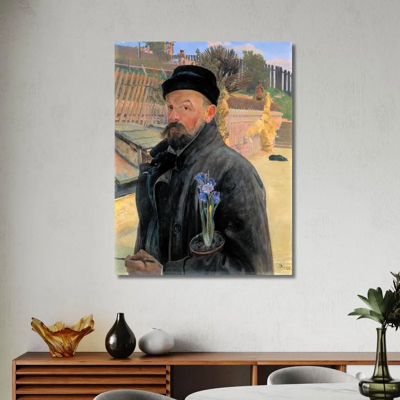 Autoportrait À La Jacinthe Jacek Malczewski