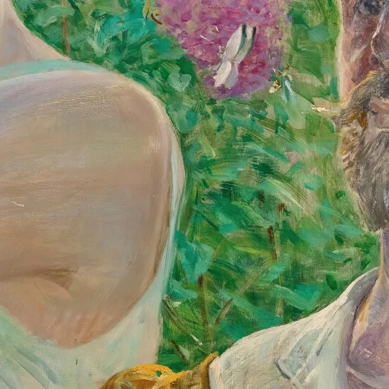 Selbstporträt Mit Muse Und Sommerflieder Jacek Malczewski