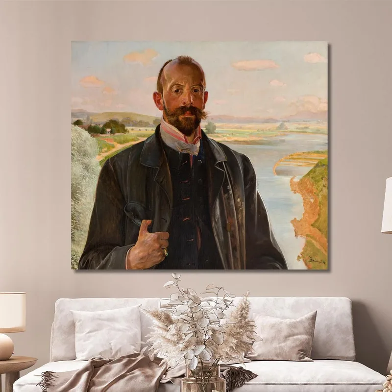 Auto Ritratto Jacek Malczewski quadro stampa su tela