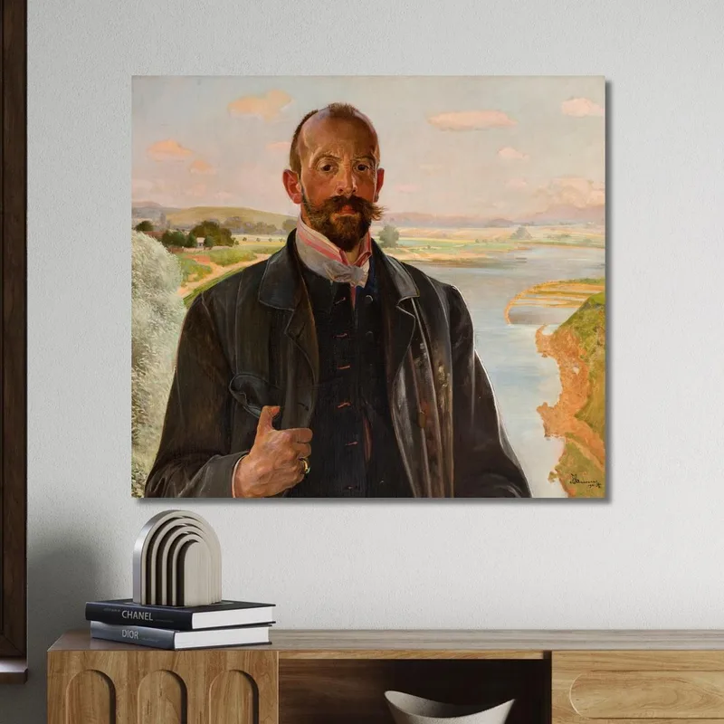 Auto Ritratto Jacek Malczewski quadro stampa su tela