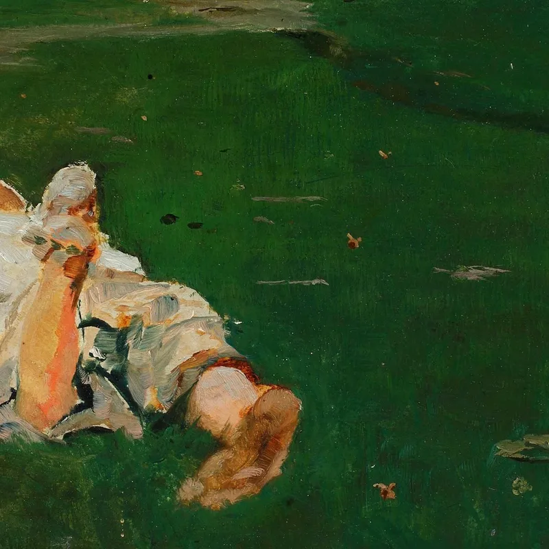Fille De Berger Dans Un Pré Jacek Malczewski
