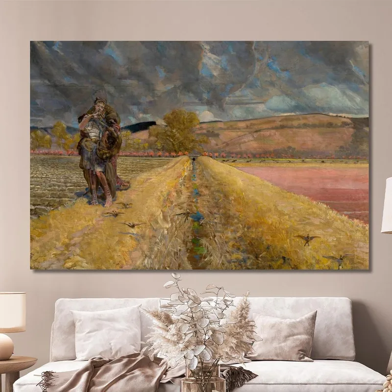 Sant'Agnese Jacek Malczewski quadro stampa su tela