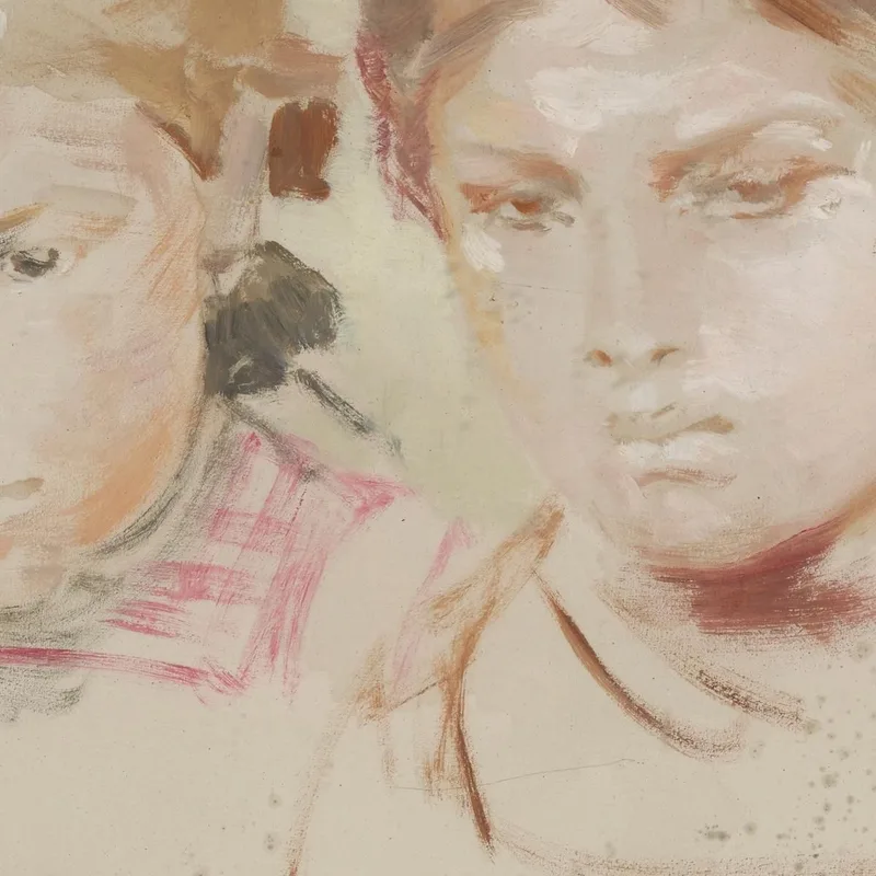 Due Ragazze Jacek Malczewski quadro stampa su tela