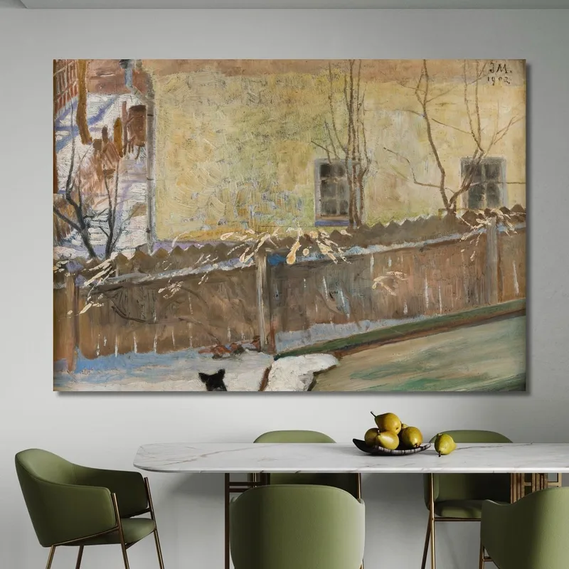 Paesaggio Invernale Jacek Malczewski quadro stampa su tela