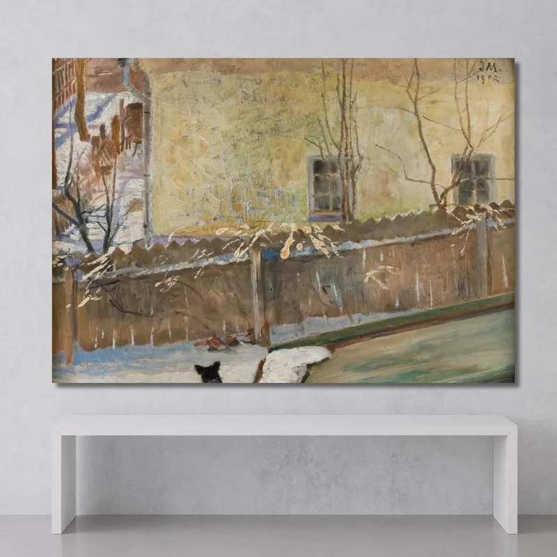 Paesaggio Invernale Jacek Malczewski quadro stampa su tela